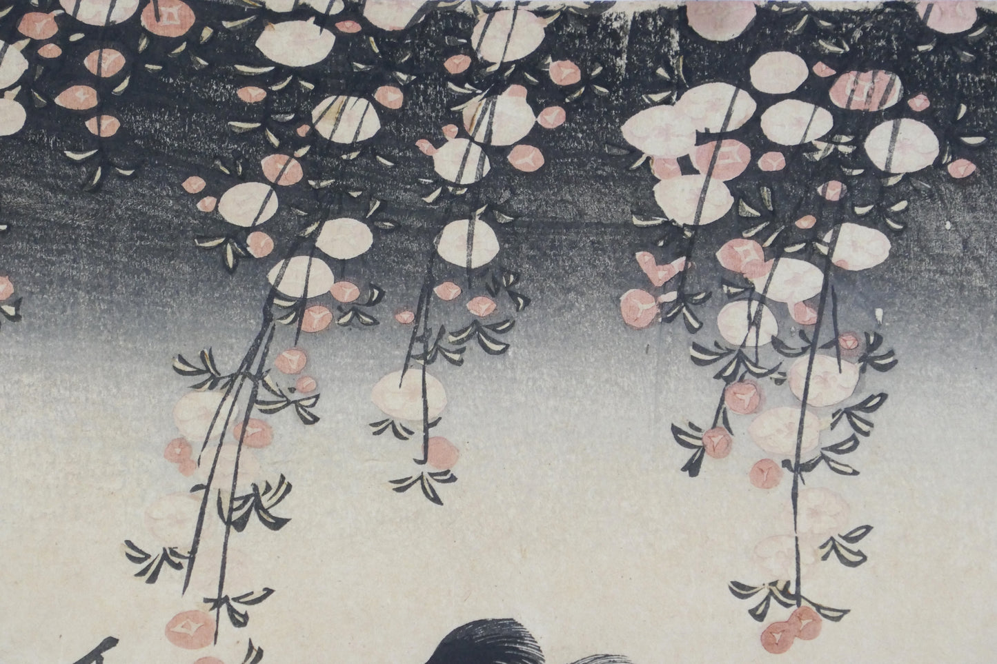 Estampe de type Yakusha-e de Utagawa Kunisada Toyokuni 3 datant de 1838 représentant le renard Genkurô. vue sakura