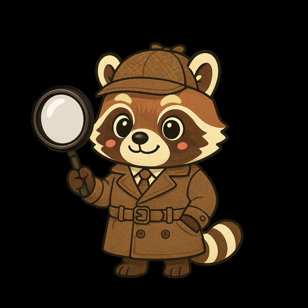 Kogechan avec une loupe pour illustrer la foire aux questions