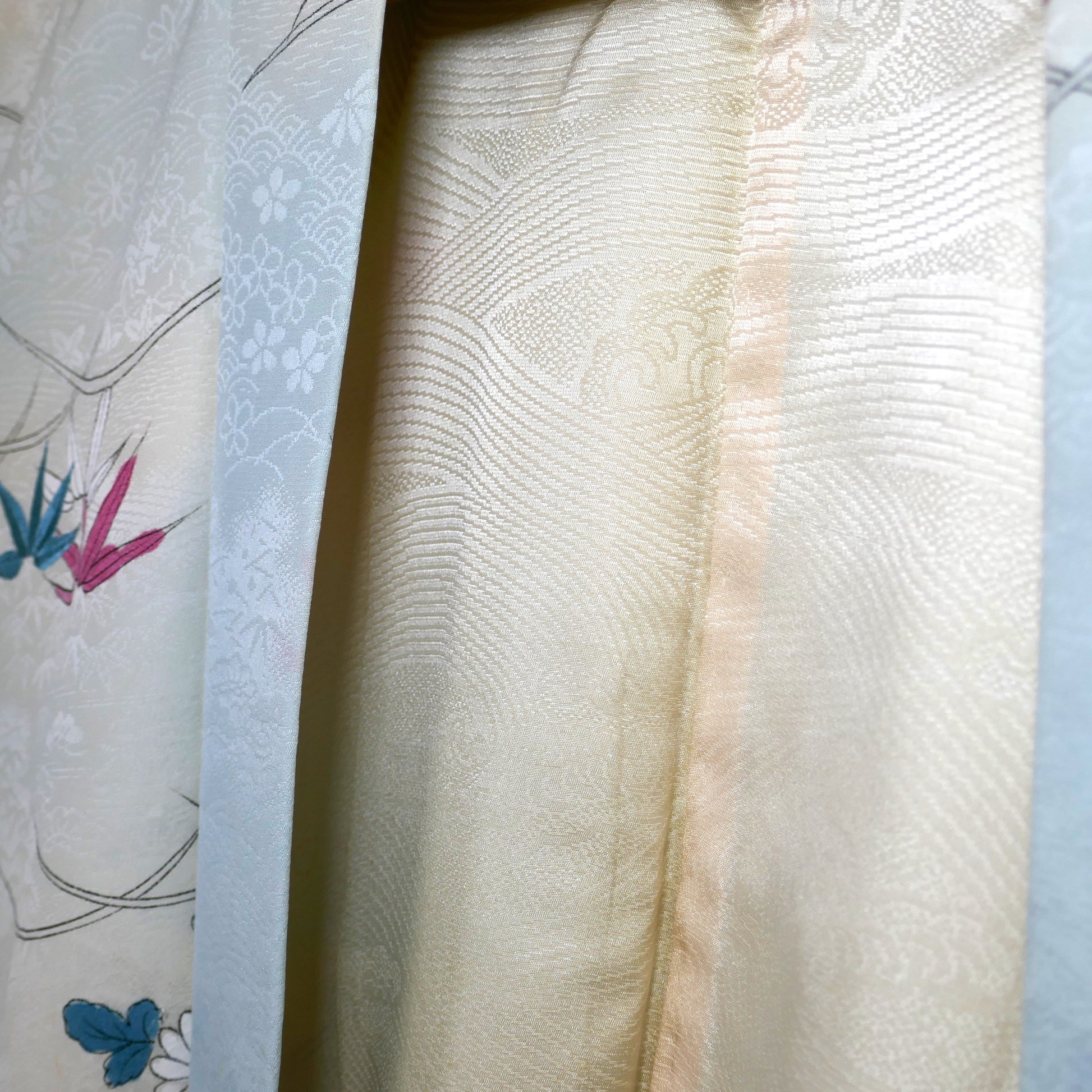 doublue de la veste kimono haori vague kanagawa hokusai