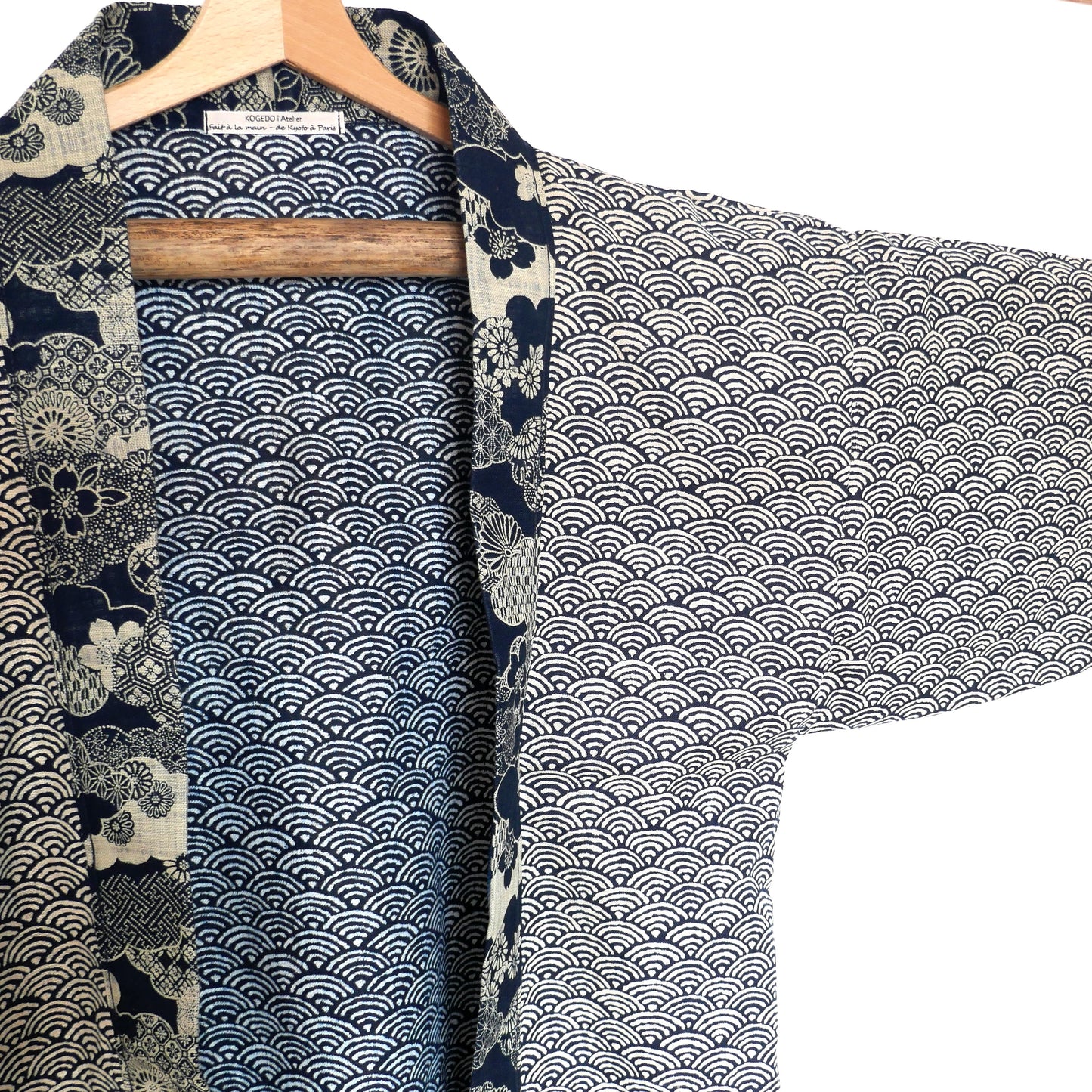 vue manche gauche du haori moderne umi no sakura