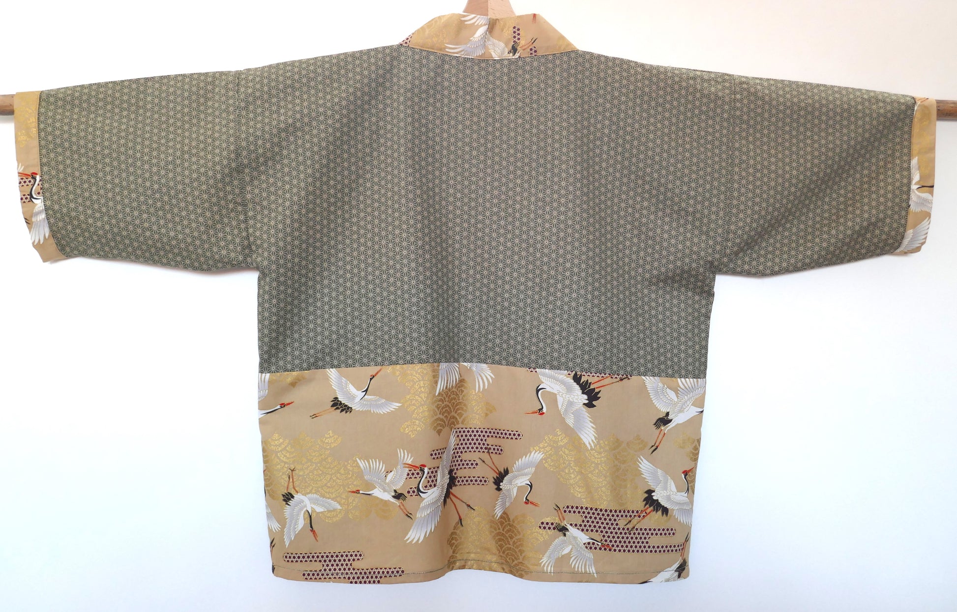 vue de dos du haori moderne Nohara no tsuru by KOGEDO l'Atelier