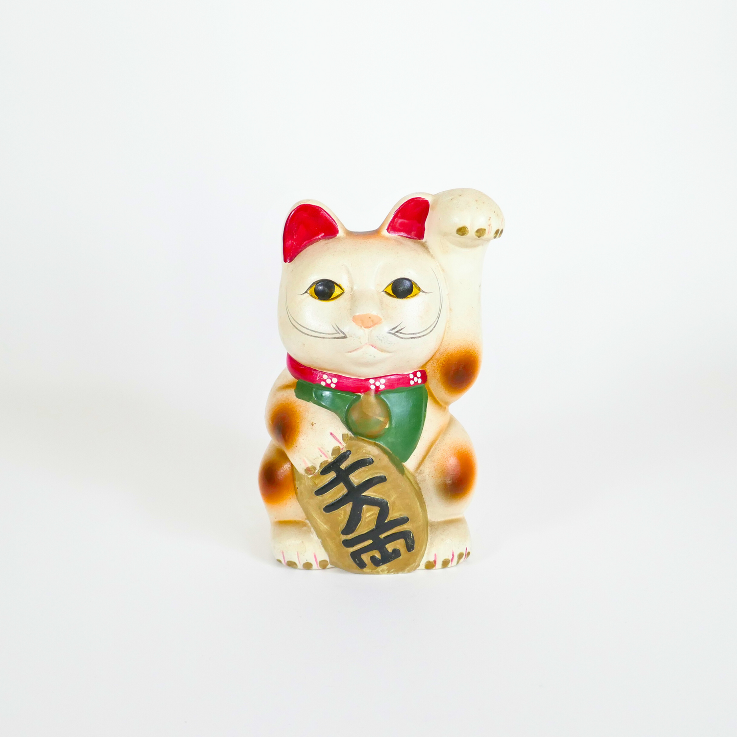 un maneki neko ceramique showa style