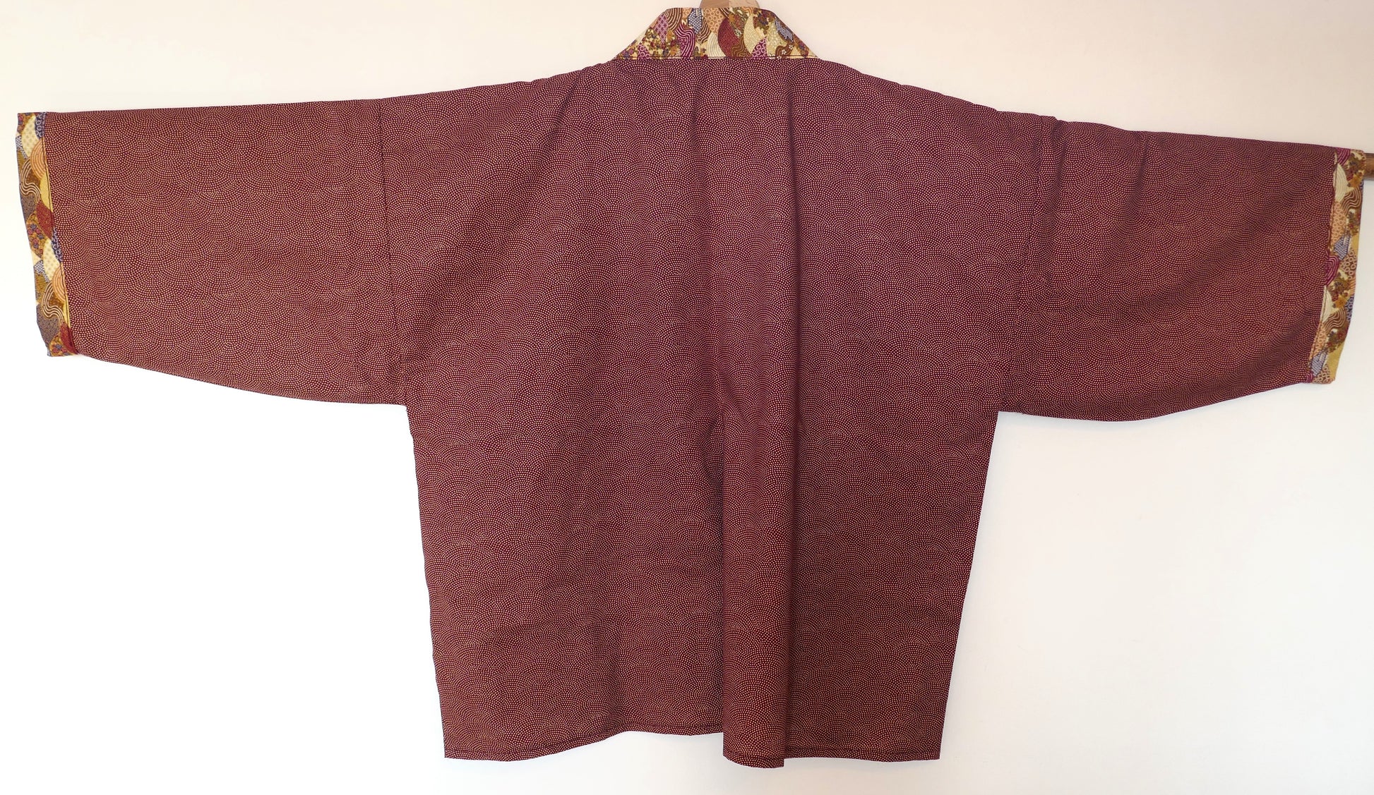 veste haori moderne sensu to samekomon de l'atelier kogedo vue de dos