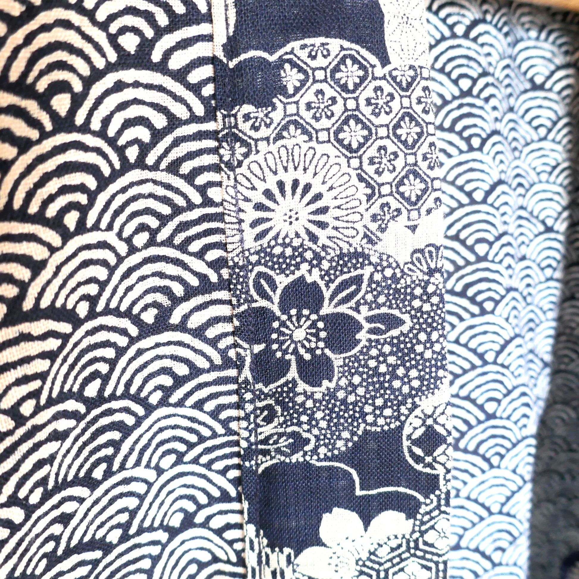 zoom sur le col du haori umi no sakura