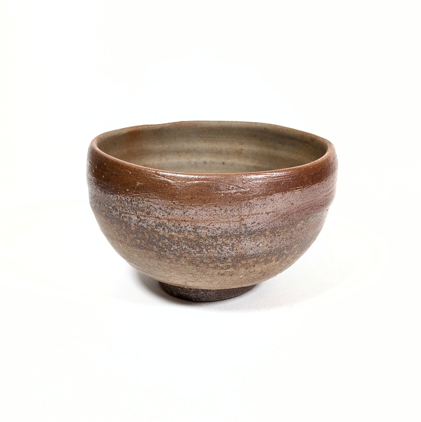 Bol à thé Bizen en céramique japonaise traditionnelle signé Mori Tōzan
