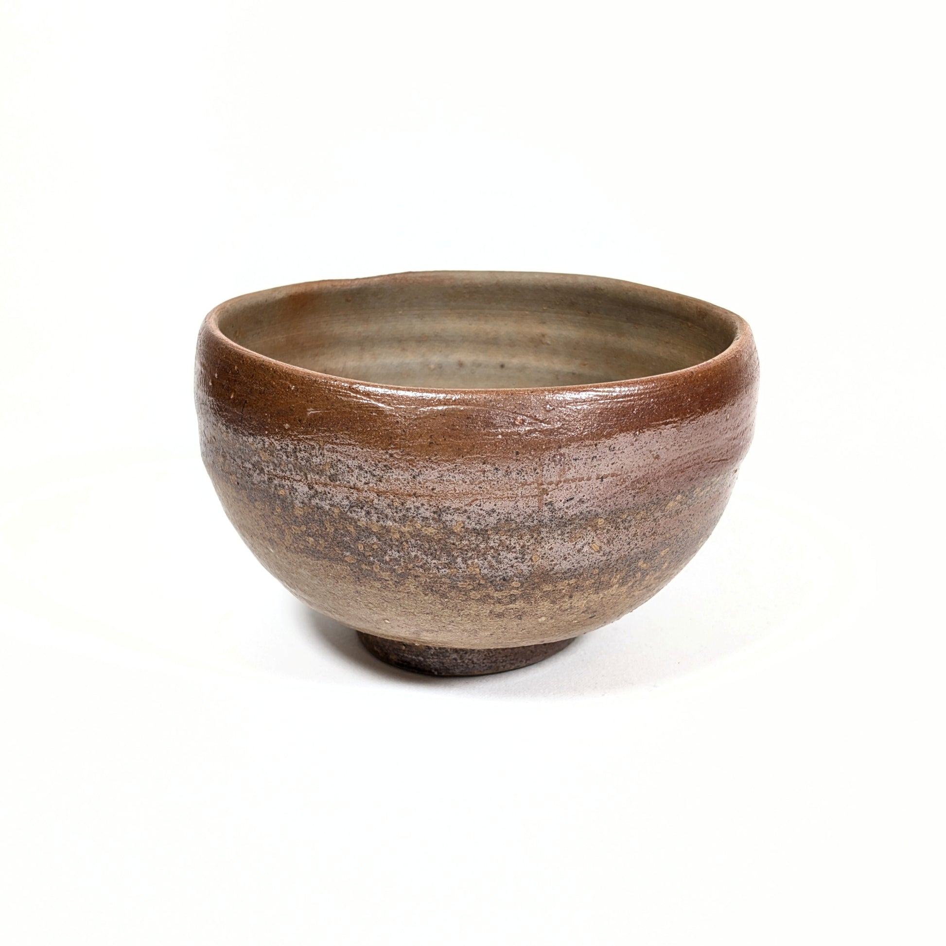Bol à thé Bizen en céramique japonaise traditionnelle signé Mori Tōzan