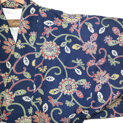 col croisé veste dochugi bleue kogedo et manche gauche