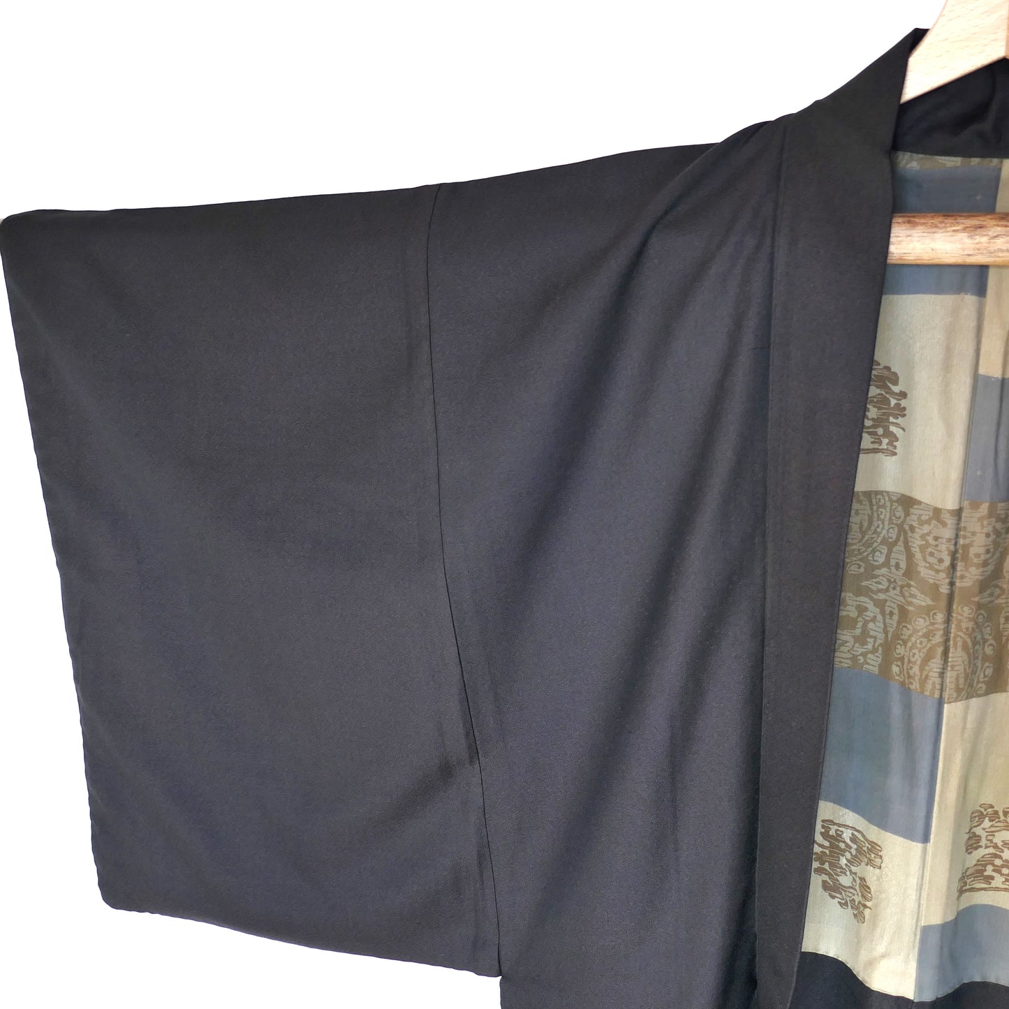 Veste kimono traditionnelle japonaise – haori homme avec manche droite apparente