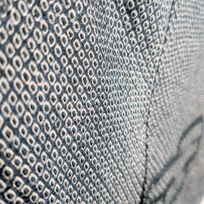Texture tissu haori en soie technique shibori kanoko artisanat textile japonais vintage