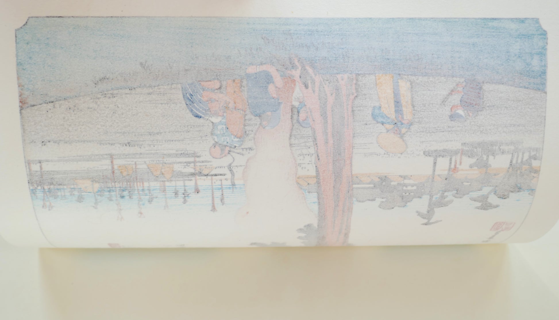 Verso de l’estampe Hiroshige Hamamatsu – reproduction japonaise époque Shōwa