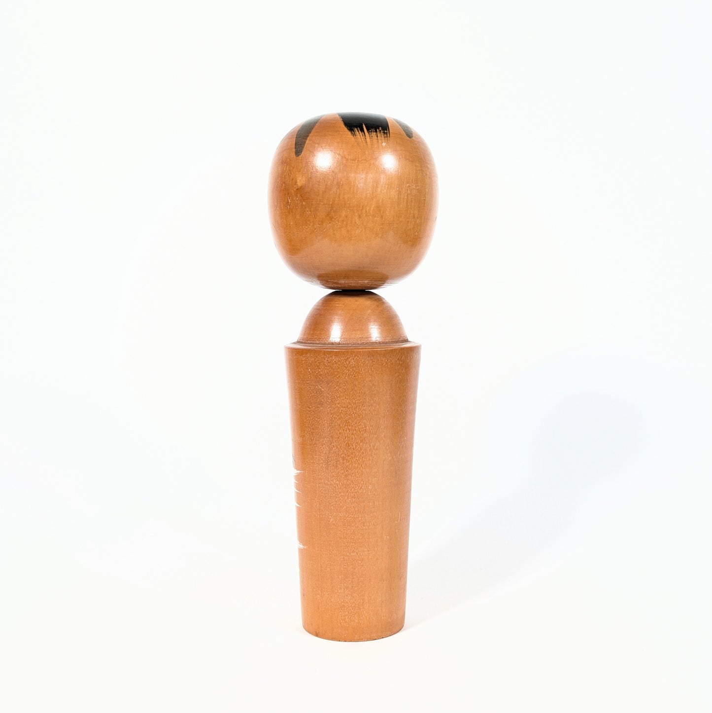 Kokeshi japonaise vintage – Souvenir Omiyage お土産 – Pagode et calligraphie – 24 cm
