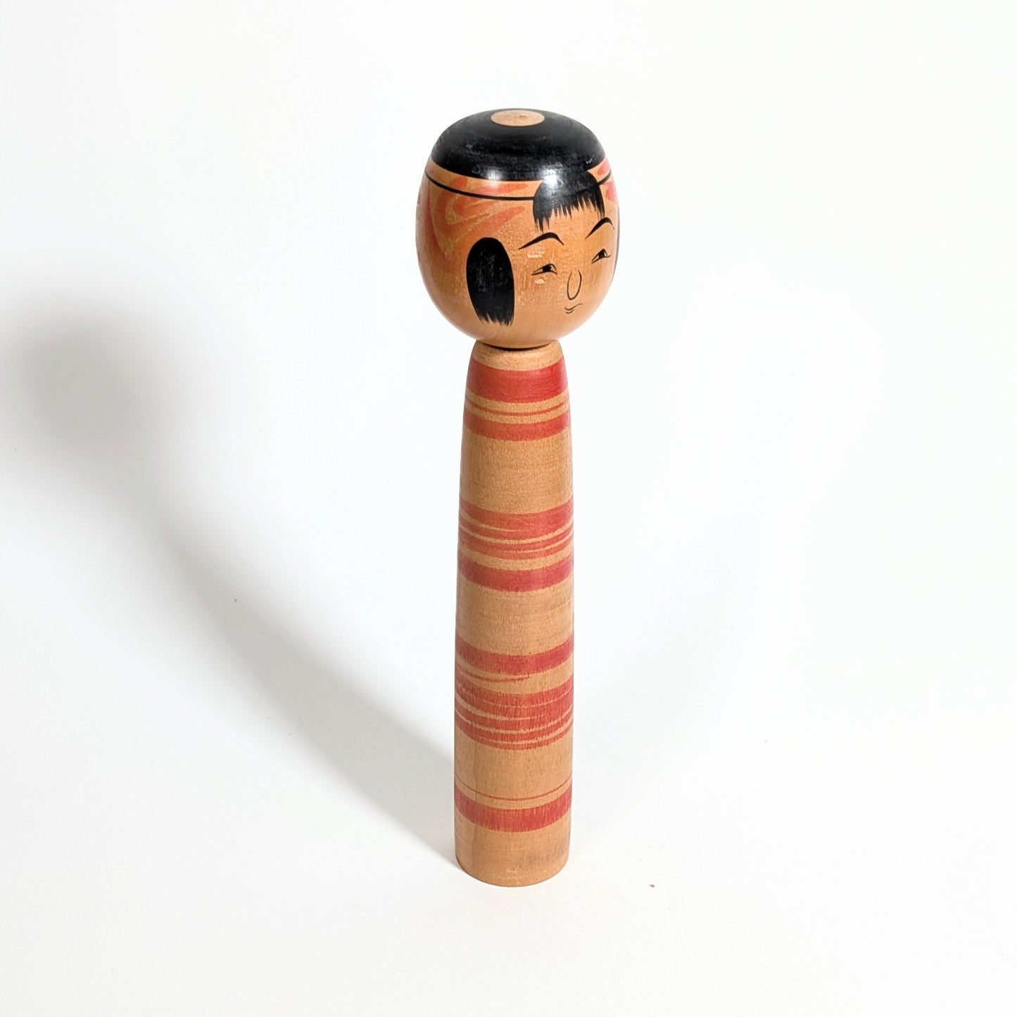 Grande kokeshi Tsuchiyu 30 cm par Chuzo Watanabe, objet décoratif japonais wabi sabi en bois