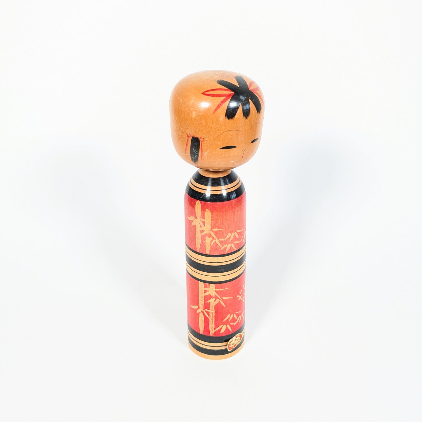 Kokeshi poupée japonaise vintage japonaise fabriquée en 1986-1987 par l’artiste Kawamura Shōji