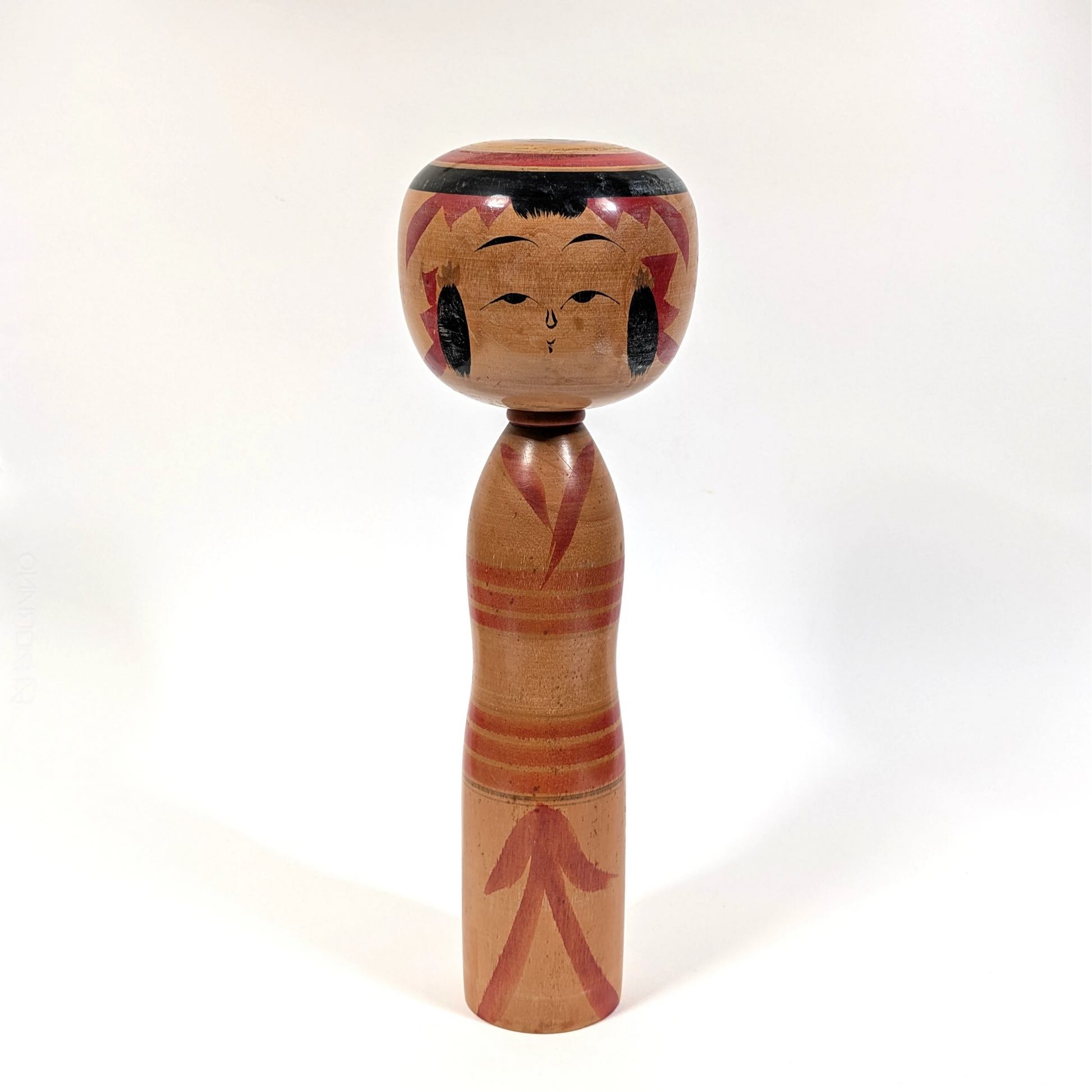 Kokeshi vintage Yajirō, poupée japonaise traditionnelle en bois, 38,5 cm, ère Shōwa