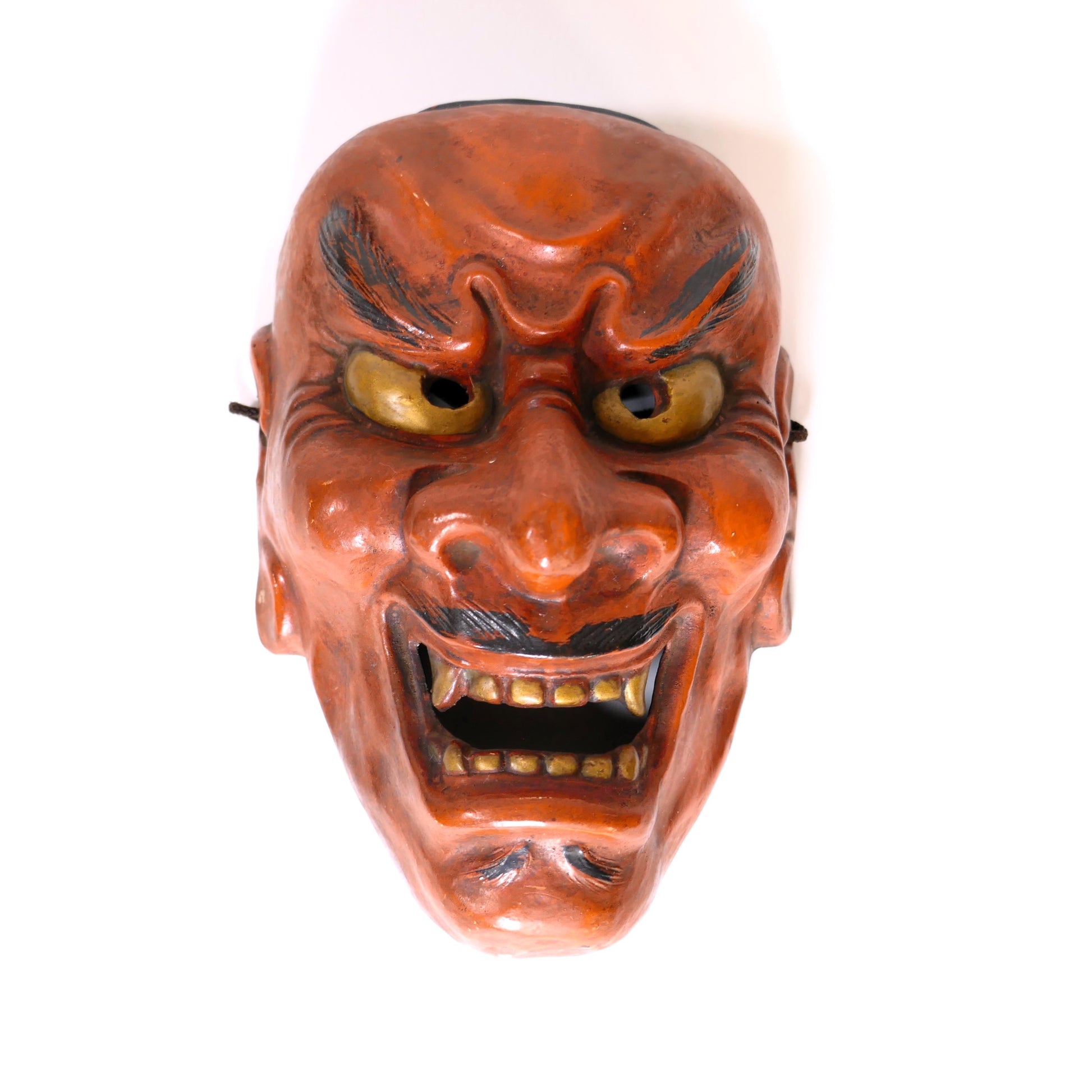 Masque traditionnel japonais vintage personnage Shikami