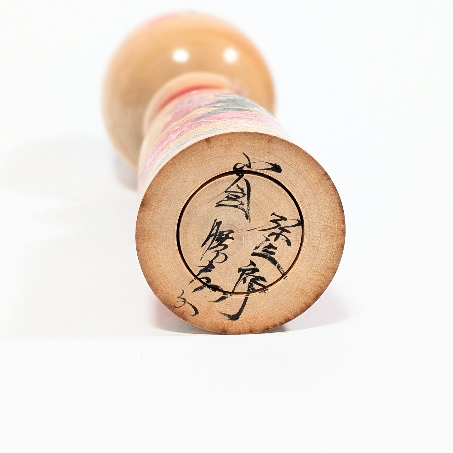 Kokeshi japonaise vintage – Style Yajiro – signée Ogura Katsushi 小倉勝志 – 30,5 cm
