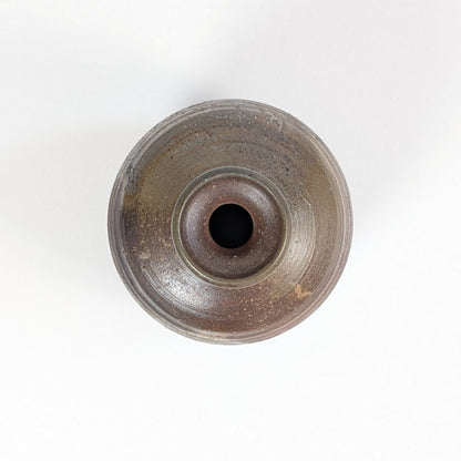 Tokkuri japonaise ancienne – Bizen yaki – signée Sueishi Kōsen 末石高仙 – 13 cm – époque Shōwa