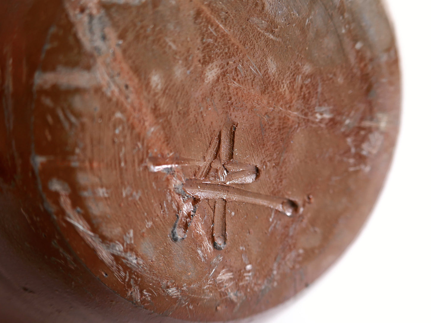 Tokkuri japonaise ancienne – Bizen yaki – signée Sueishi Kōsen 末石高仙 – 13 cm – époque Shōwa