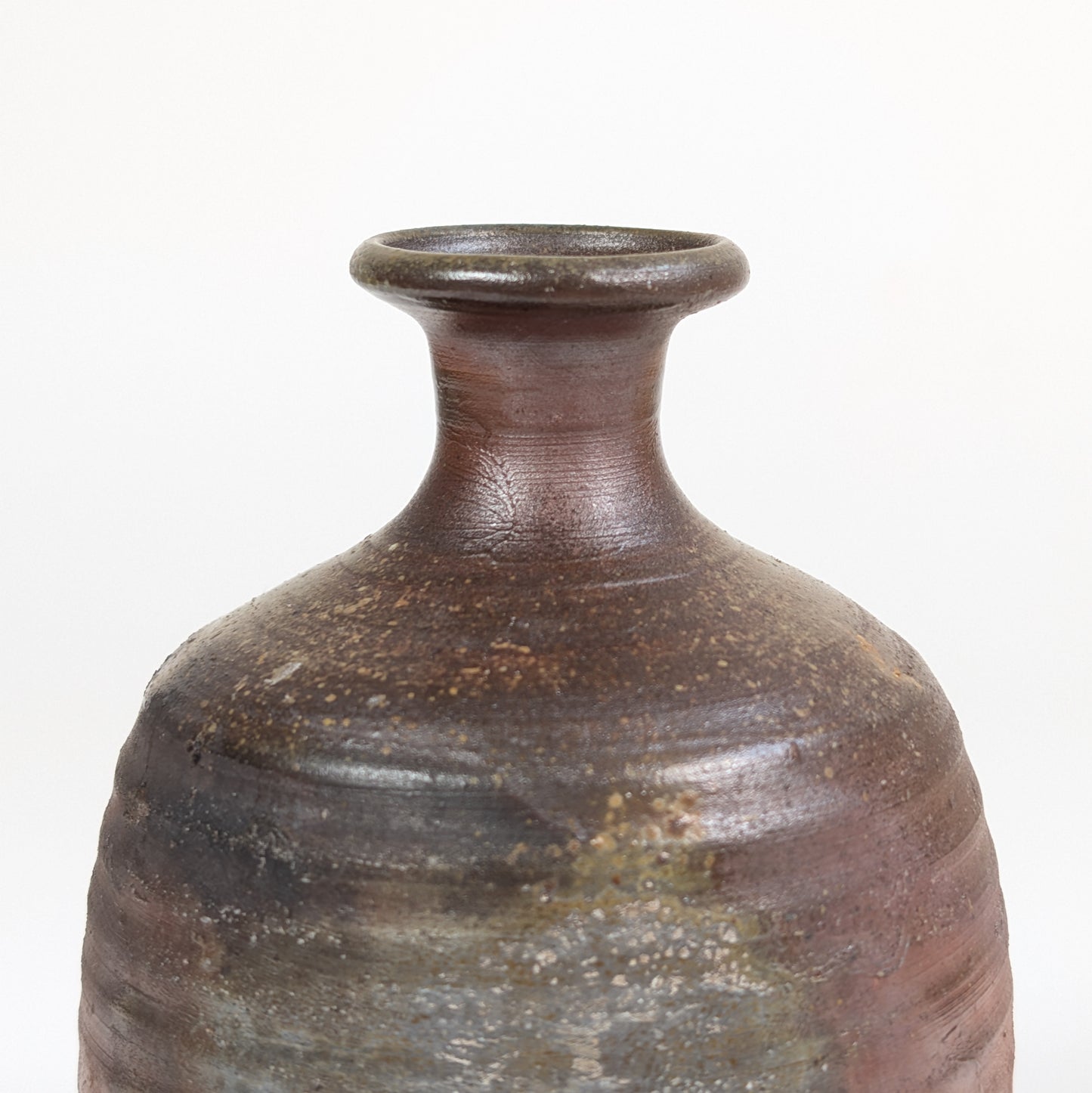 Tokkuri japonaise ancienne – Bizen yaki – signée Sueishi Kōsen 末石高仙 – 13 cm – époque Shōwa