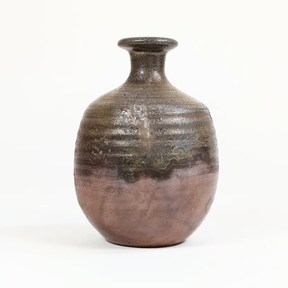 Tokkuri japonaise ancienne – Bizen yaki – signée Sueishi Kōsen 末石高仙 – 13 cm – époque Shōwa