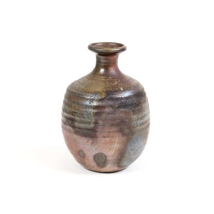 Tokkuri japonaise ancienne – Bizen yaki – signée Sueishi Kōsen 末石高仙 – 13 cm – époque Shōwa