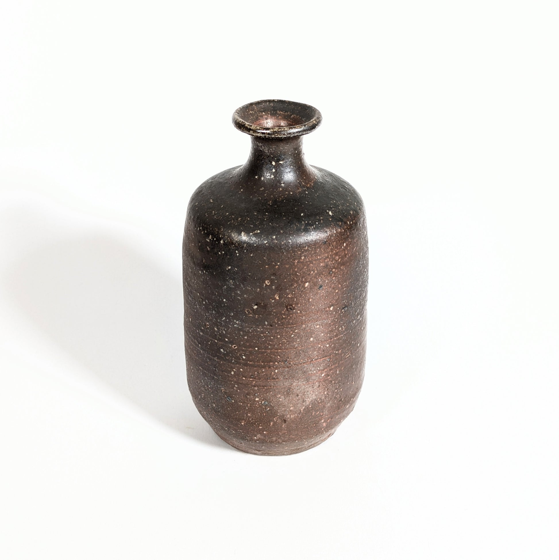 Vase japonais Dai-tokkuri en céramique Bizen-yaki, forme de grande tokkuri pour ikebana et décoration japonaise
